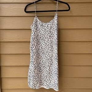Tibi Silk Mini Slip Dress in Cheetah Print Size 4